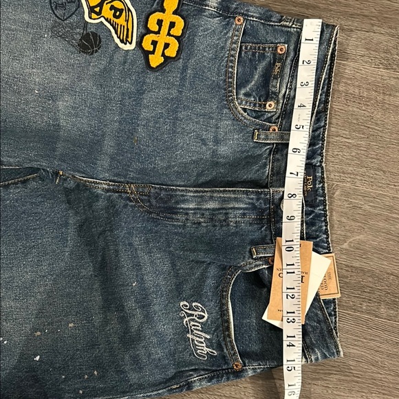 ✨Host pick✨Polo by Ralph Lauren Blue and Yellow Cartoon Patch Jeans - Picture 2 of 12